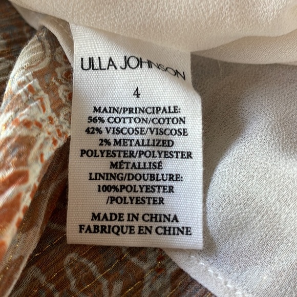 Ulla Johnson Maja long sleeved chiffon mini dress EUC size 4 - Picture 15 of 17